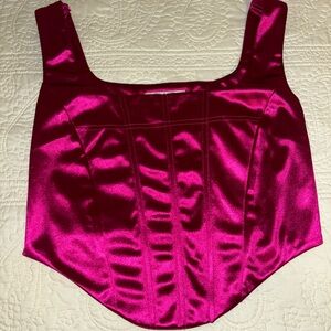 Pink corset top